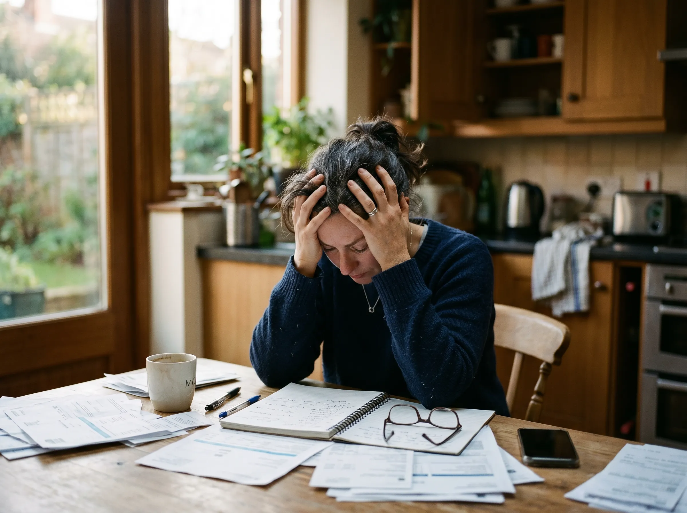 Woman overwhelmed by persistent food cravings